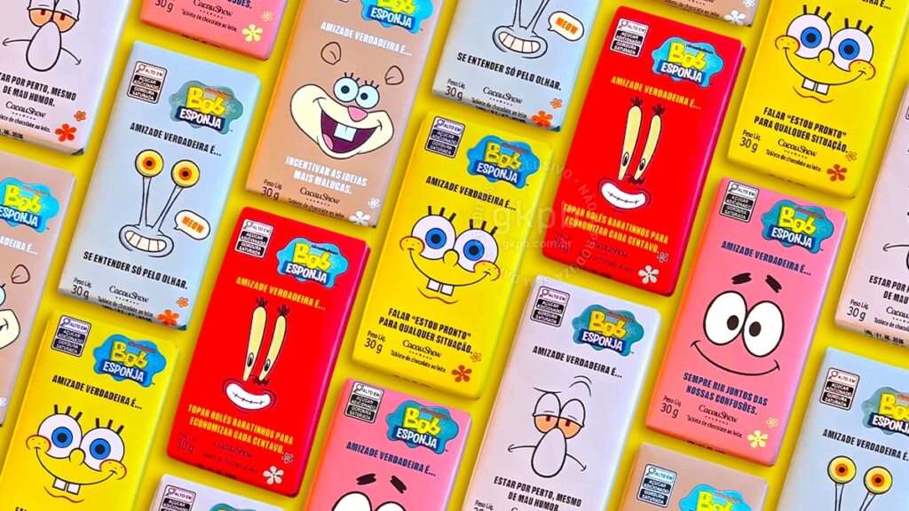 cacau show bob esponja